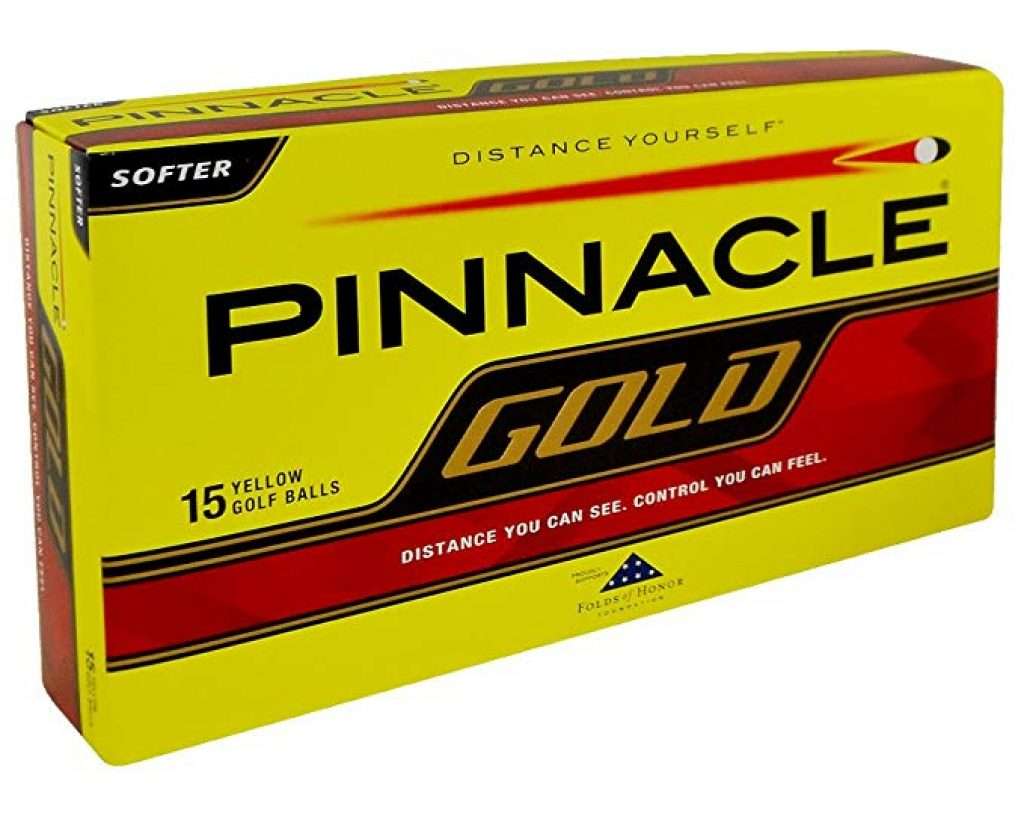 Pinnacle Gold Golf Ball 15pk Yellow