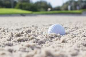 Practice Sand Shots at Golf Range
