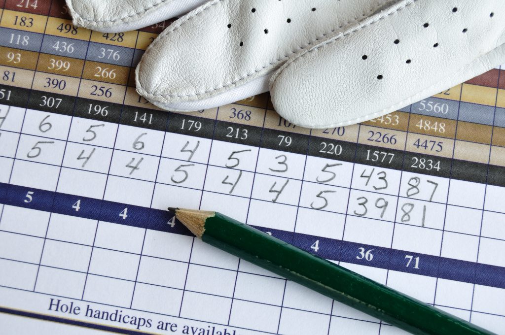 Golf Score Card