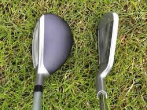 Hybrid golf clubs vs. Irons