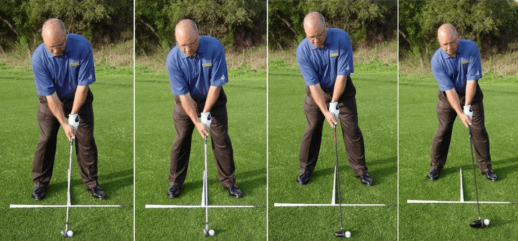 Where to locate the golf ball in your swing