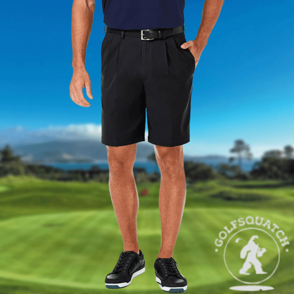 Haggar Men’s Cool 18 Hidden Expandable-Waist Pleat- Front Short 