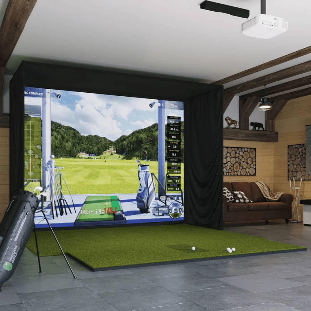TruGolf's Best Home Golf Simulator - Vista 8 Golf Simulator w/ E6 Connect